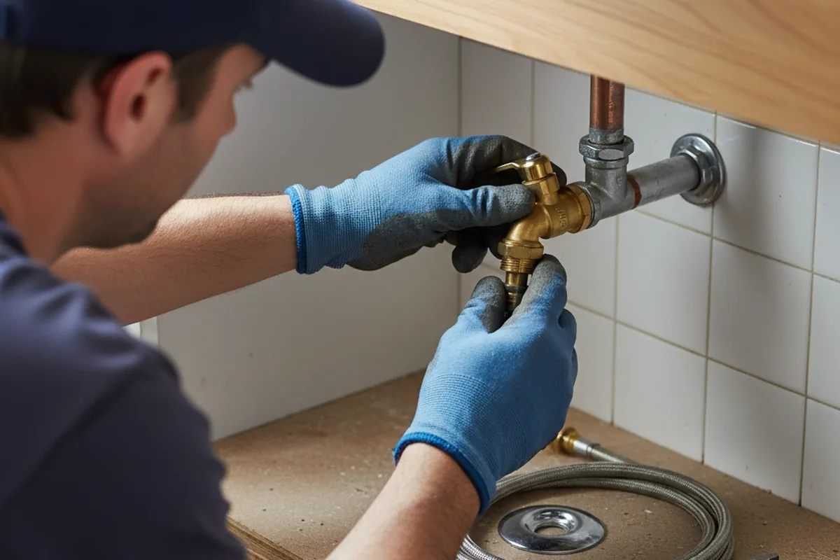 Shutoff valve and fitting work during Faucet and Fixture Repair in Rowlett